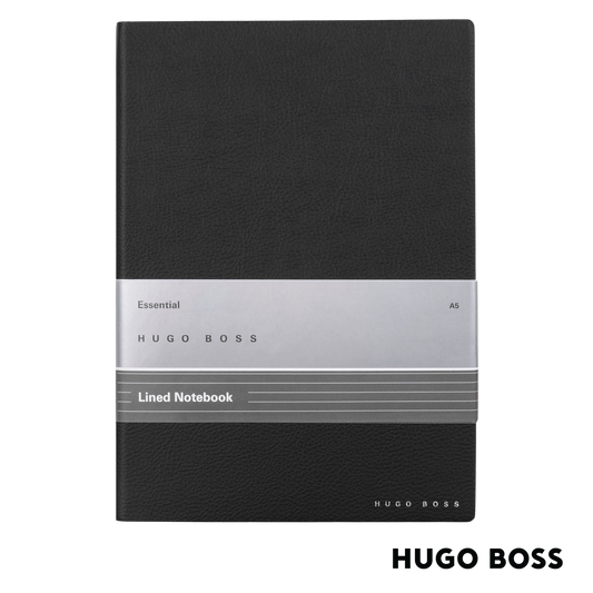 Hugo Boss Notebook Essential Storyline A5 Black Lined (HNH121AL)