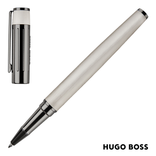 Hugo Boss Pen Rollerball Gear Ribs Chrome (HSV3065B)