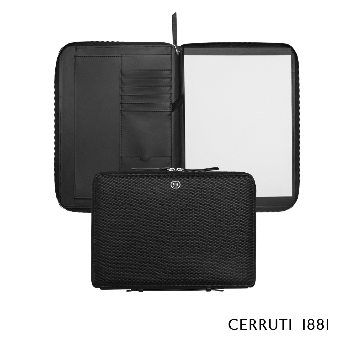 Cerruti 1881 Conference folder zip A4 Regent Black (NTA329A)