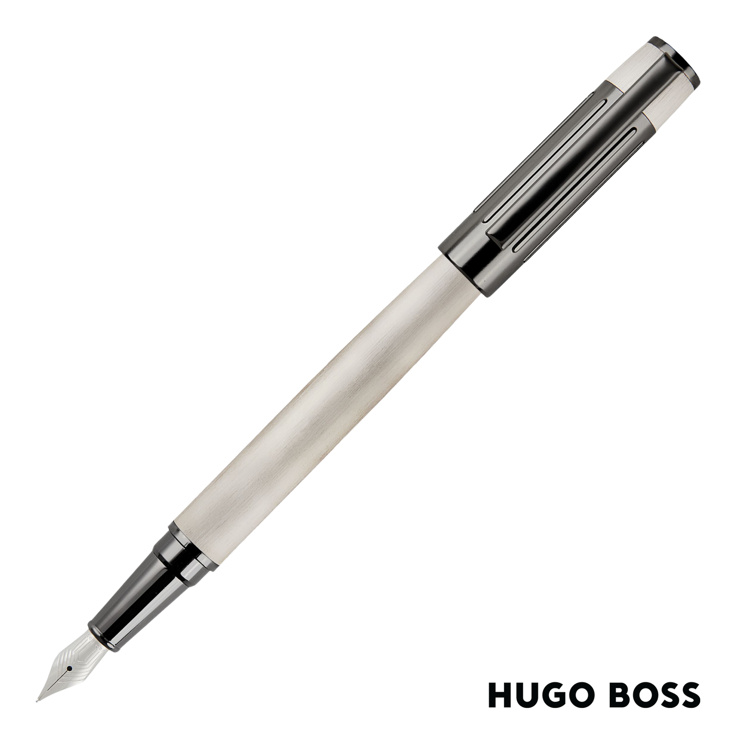 Hugo Boss Pen Rollerball Gear Ribs Chrome (HSV3065B)