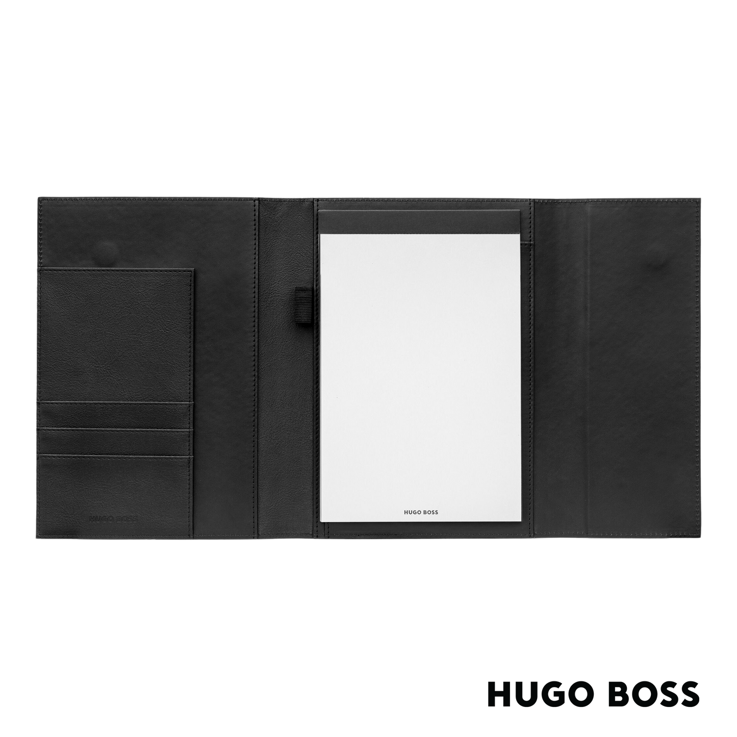Hugo Boss Conference A5 Folder Pinstriple Black (HDM210A)