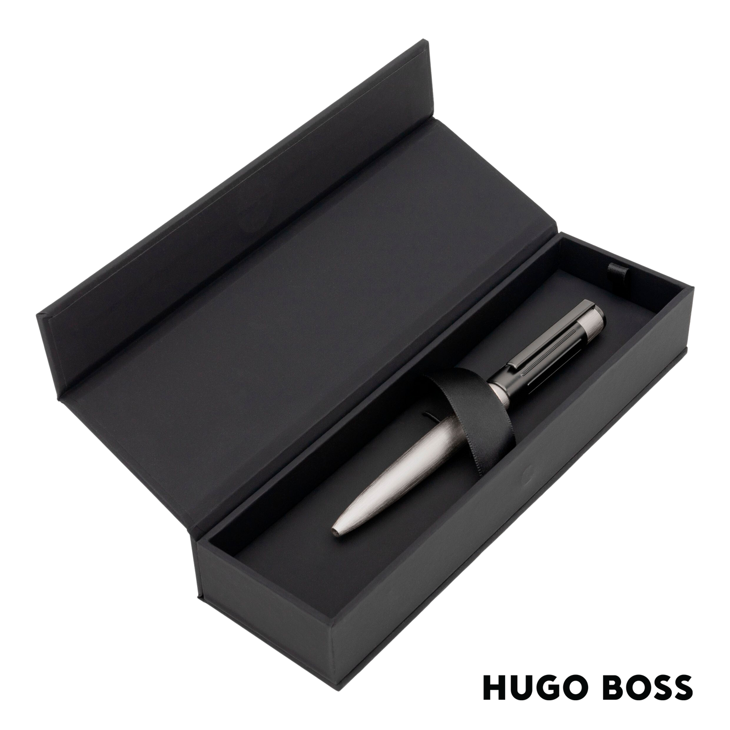Hugo Boss Pen Ballpoint  Gear Ribs Chrome (HSV3064B)