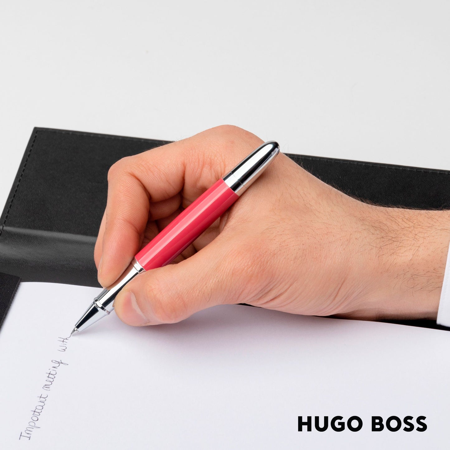 Hugo Boss Rollerball pen Icon Corail/Chrome (HSN0015P)