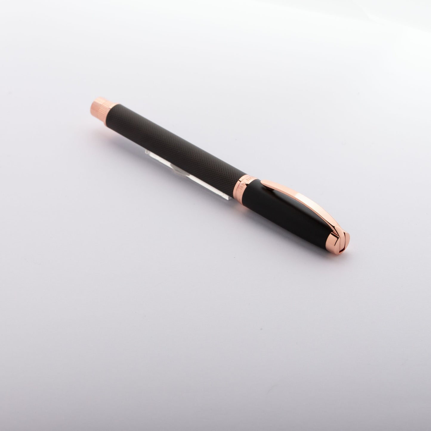 Cerruti 1881 Pen Myth Black Rose Gold Rollerball Pen (NSY1455E)