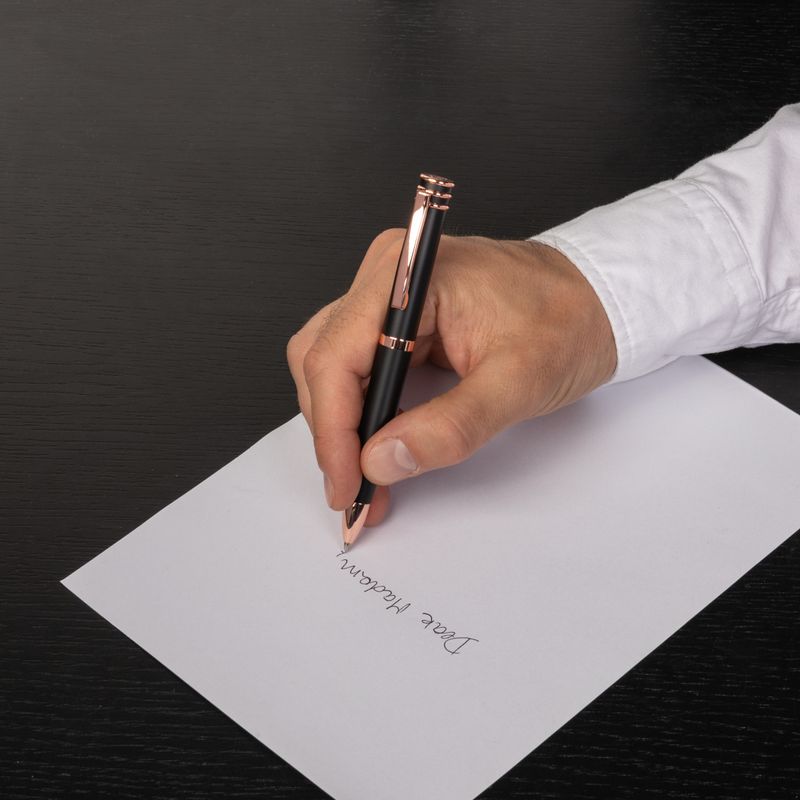 Cerruti 1881 Pen Austin Black/Rose Gold Ballpoint (NSR2874A)