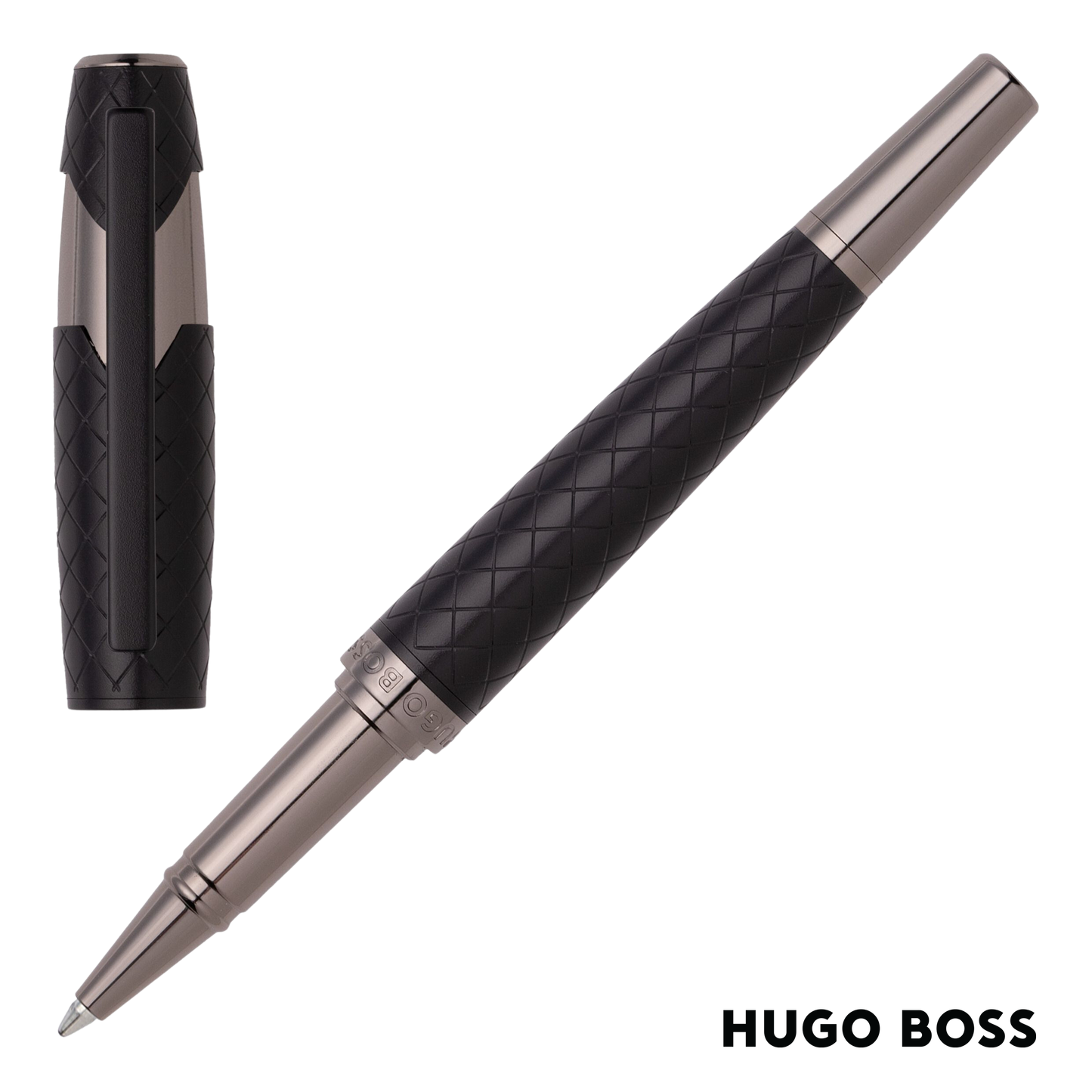 Hugo Boss Pen Rollerball Chevron Black (HSS2525A)
