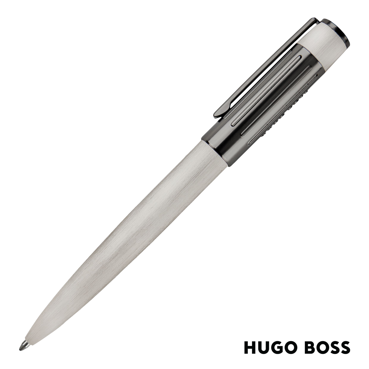 Hugo Boss Pen Ballpoint  Gear Ribs Chrome (HSV3064B)