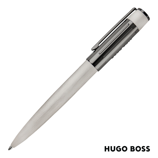 Hugo Boss Pen Ballpoint  Gear Ribs Chrome (HSV3064B)