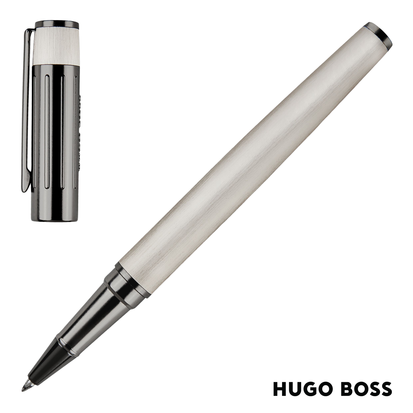 Hugo Boss Pen Rollerball Gear Ribs Chrome (HSV3065B)
