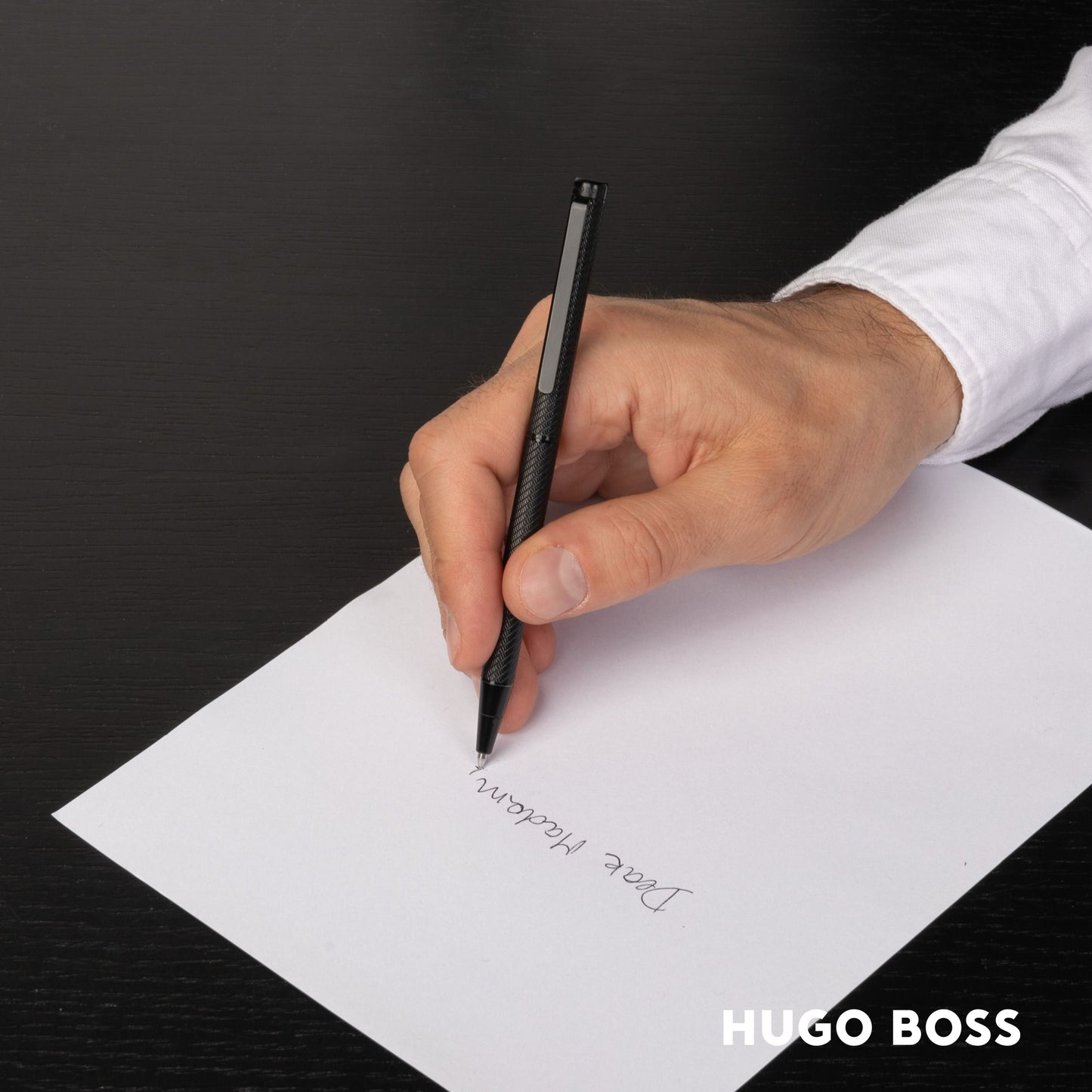 Hugo Boss Pen Ballpoint Pen Cloud Black (HSM2764A)