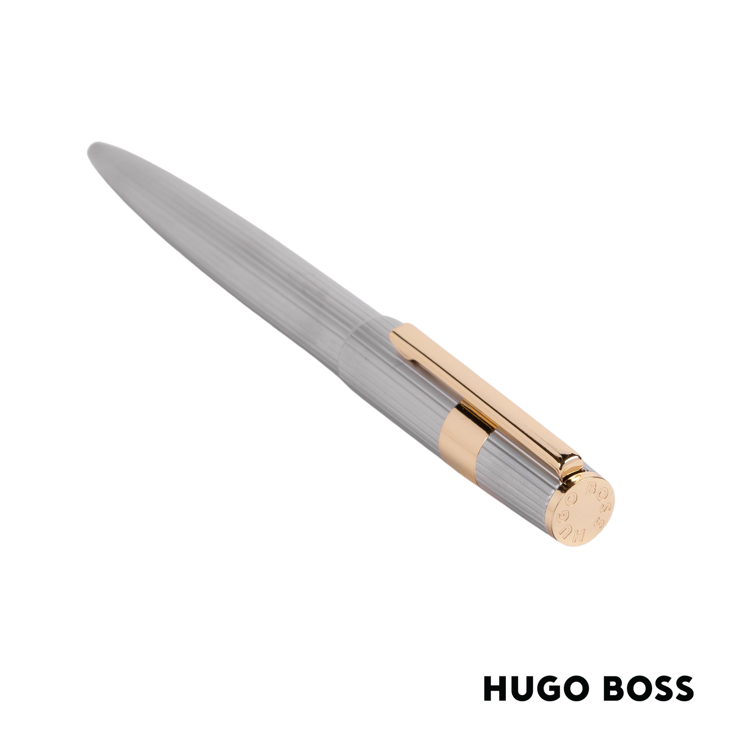 Hugo Boss Pen Gear Pinstripe Silver/Gold Ballpoint (HSV2854B)
