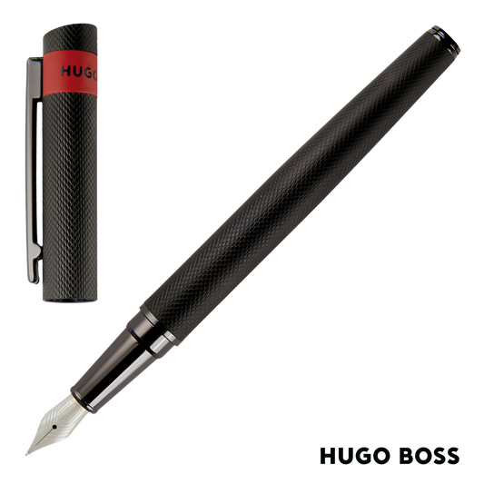 Hugo Boss Pen Fountain Loop Diamond Black (HSW3672A)