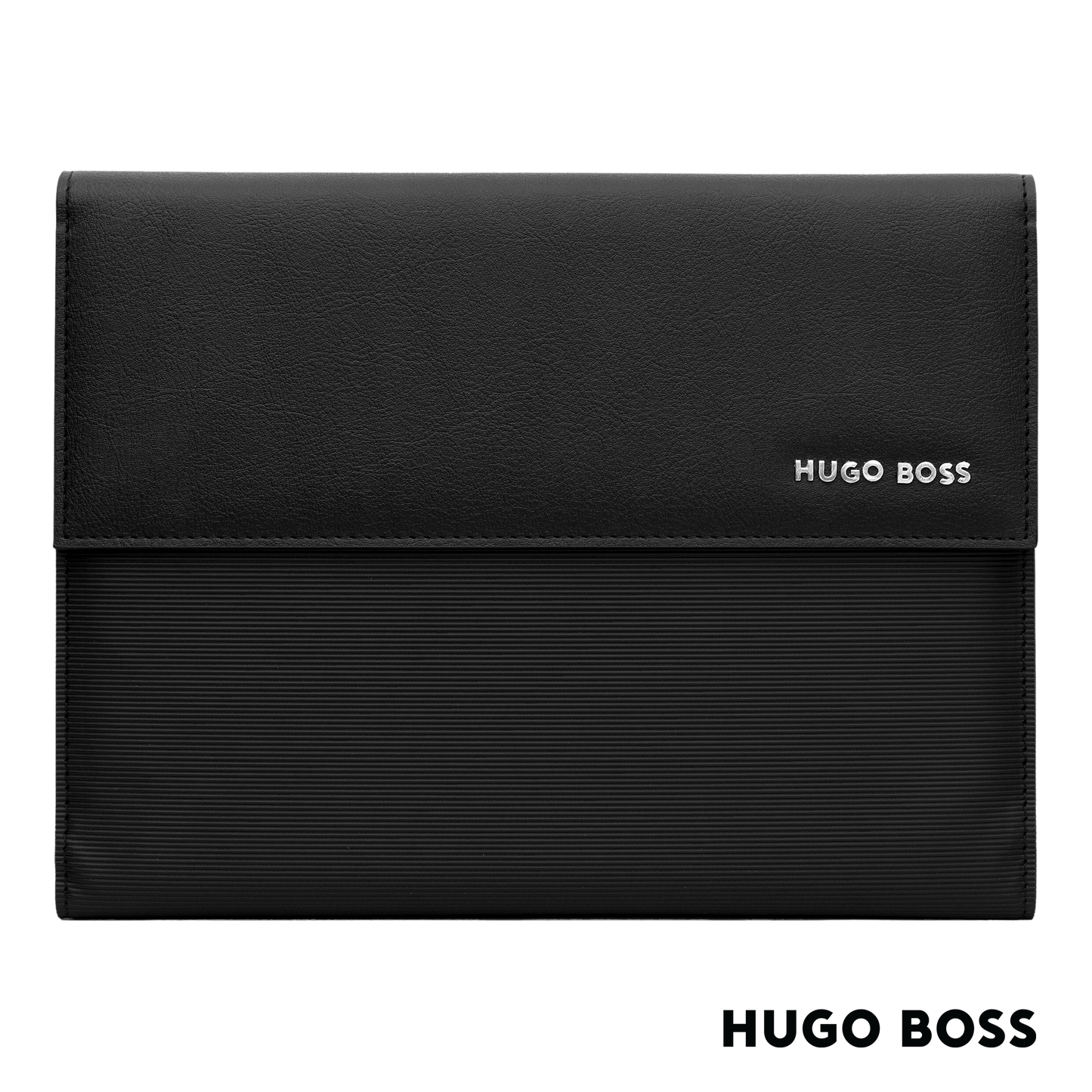 Hugo Boss Conference A5 Folder Pinstriple Black (HDM210A)