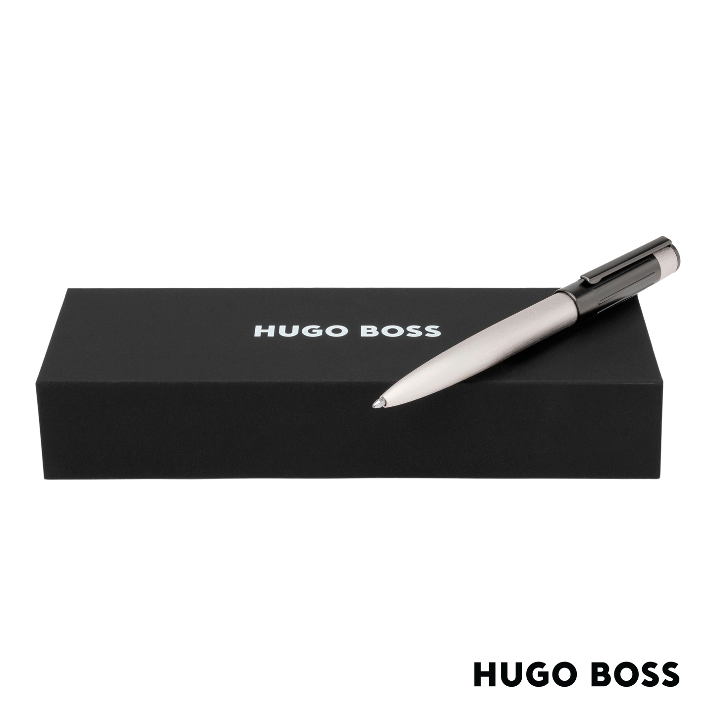 Hugo Boss Pen Ballpoint  Gear Ribs Chrome (HSV3064B)