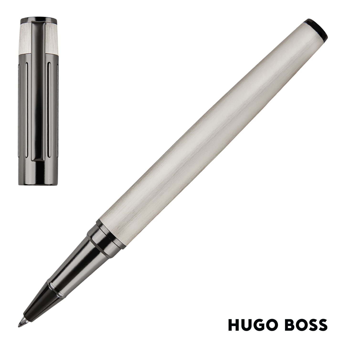 Hugo Boss Pen Rollerball Gear Ribs Chrome (HSV3065B)