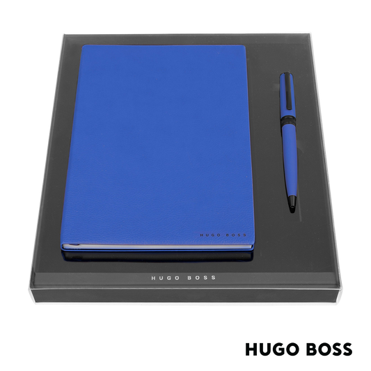 Set HUGO BOSS Blue (Ballpoint pen & Note Pad A5) HPBN121L