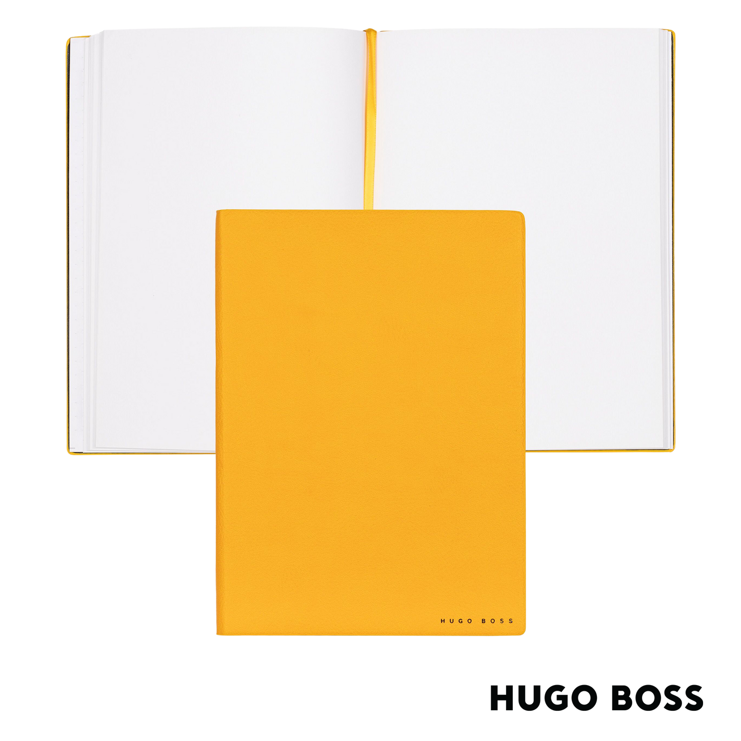 Hugo Boss Notebook Essential Storyline Yellow A5 Plain (HNH121SP)