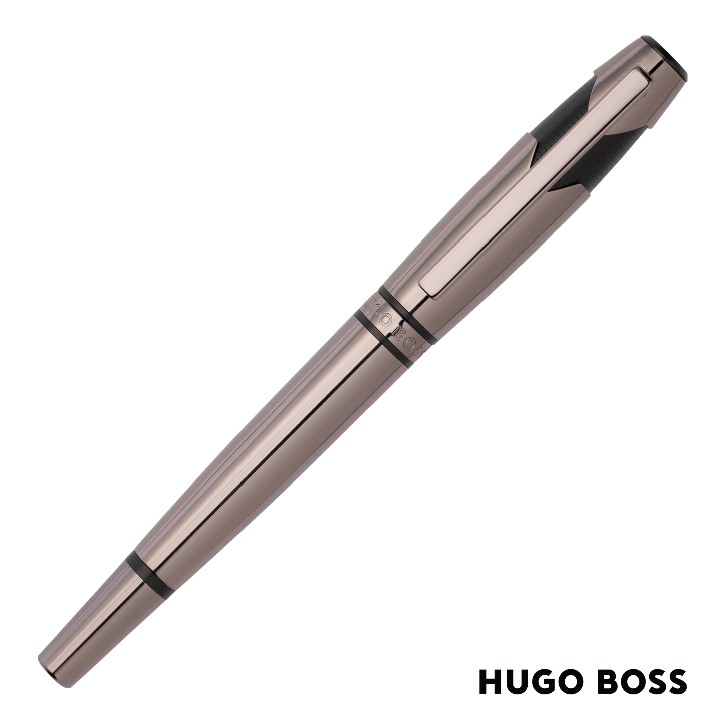 Hugo Boss Pen Chevron Black Fountain  (HSS2522D)