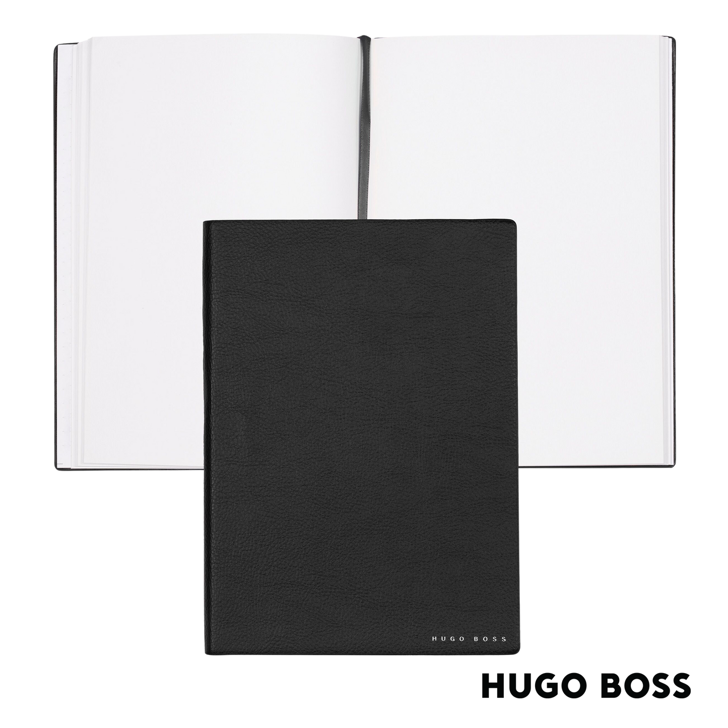 Hugo Boss Notebook Essential Storyline Black A5 Plain (HNH121AP)