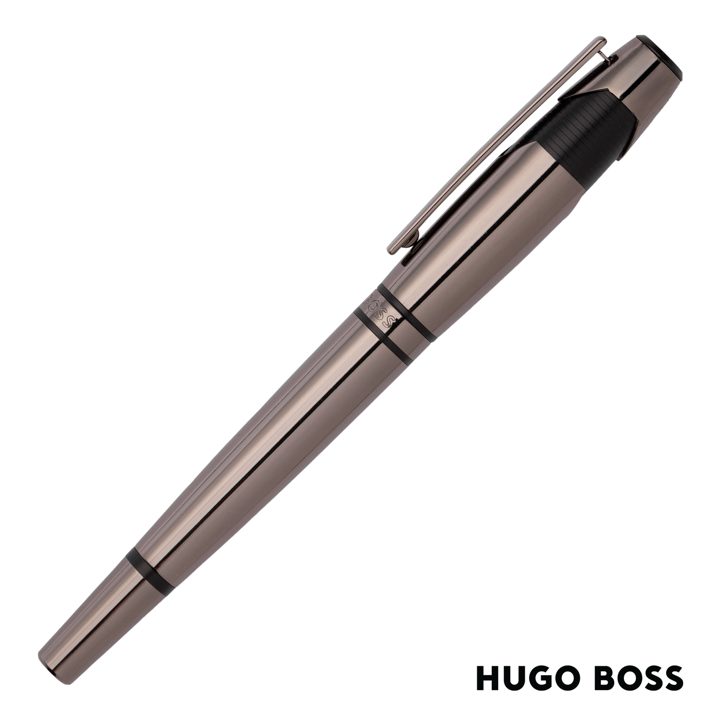 Hugo Boss Pen Chevron Black Fountain  (HSS2522D)