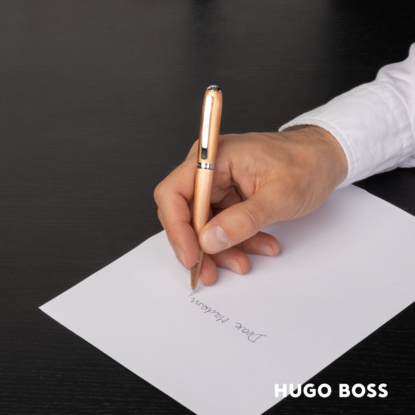 Hugo Boss Pen Contour Brushed Champange Ballpoint (HSY2434E)