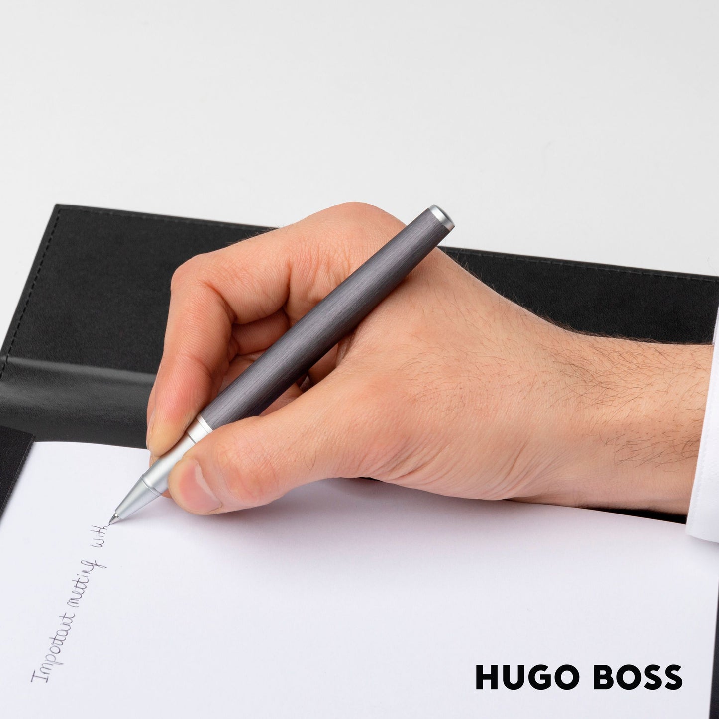 Hugo Boss Pen Rollerball Gear Ribs Gun (HSV3065D)