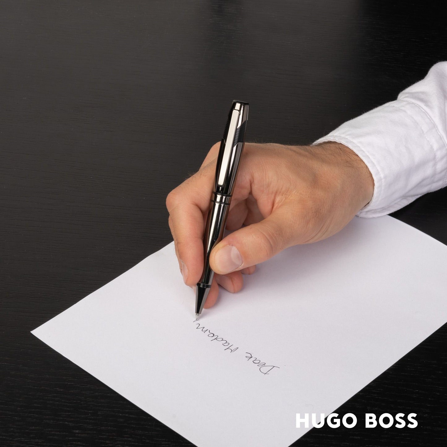 Hugo Boss Pen Ballpoint Pen Chevron Gun (HSS2524A)