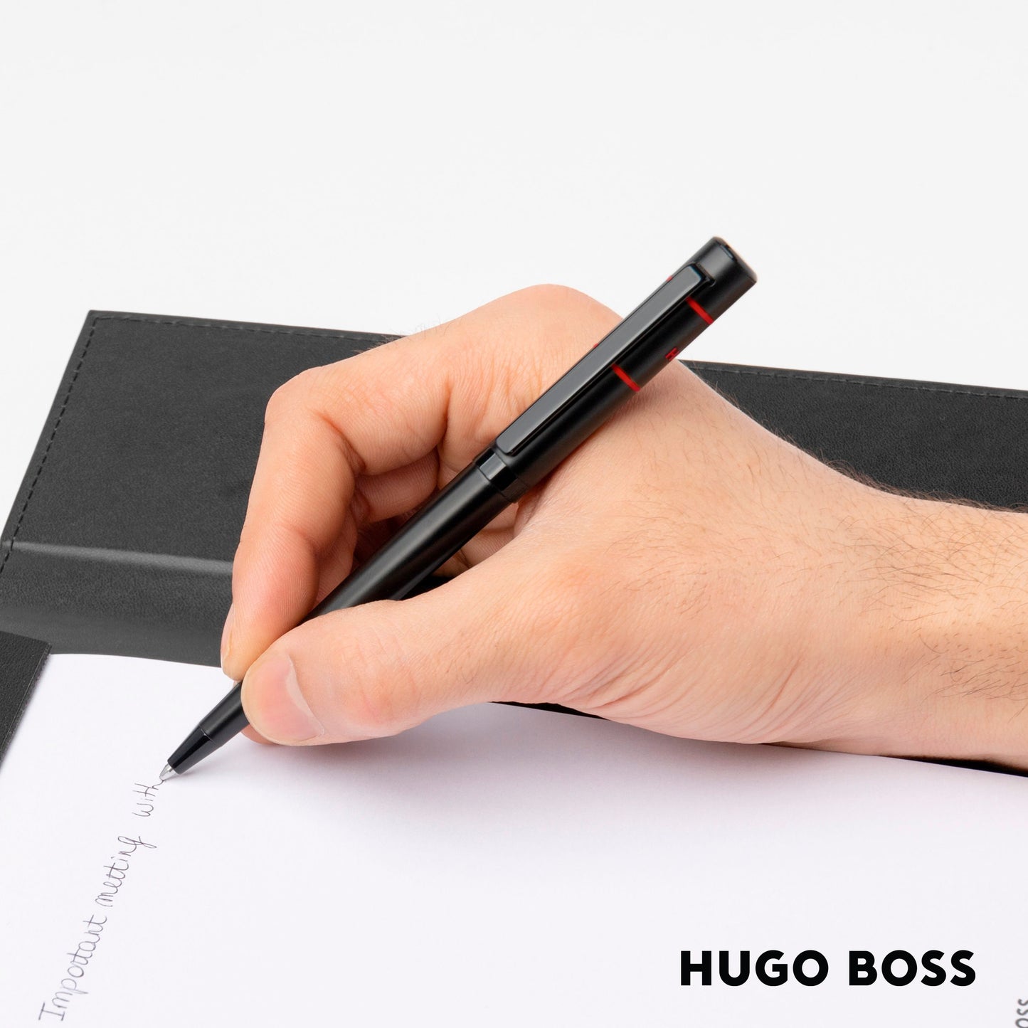Hugo Boss Pen Ribbon Matrix Red Ballpoint (HSC2414P)