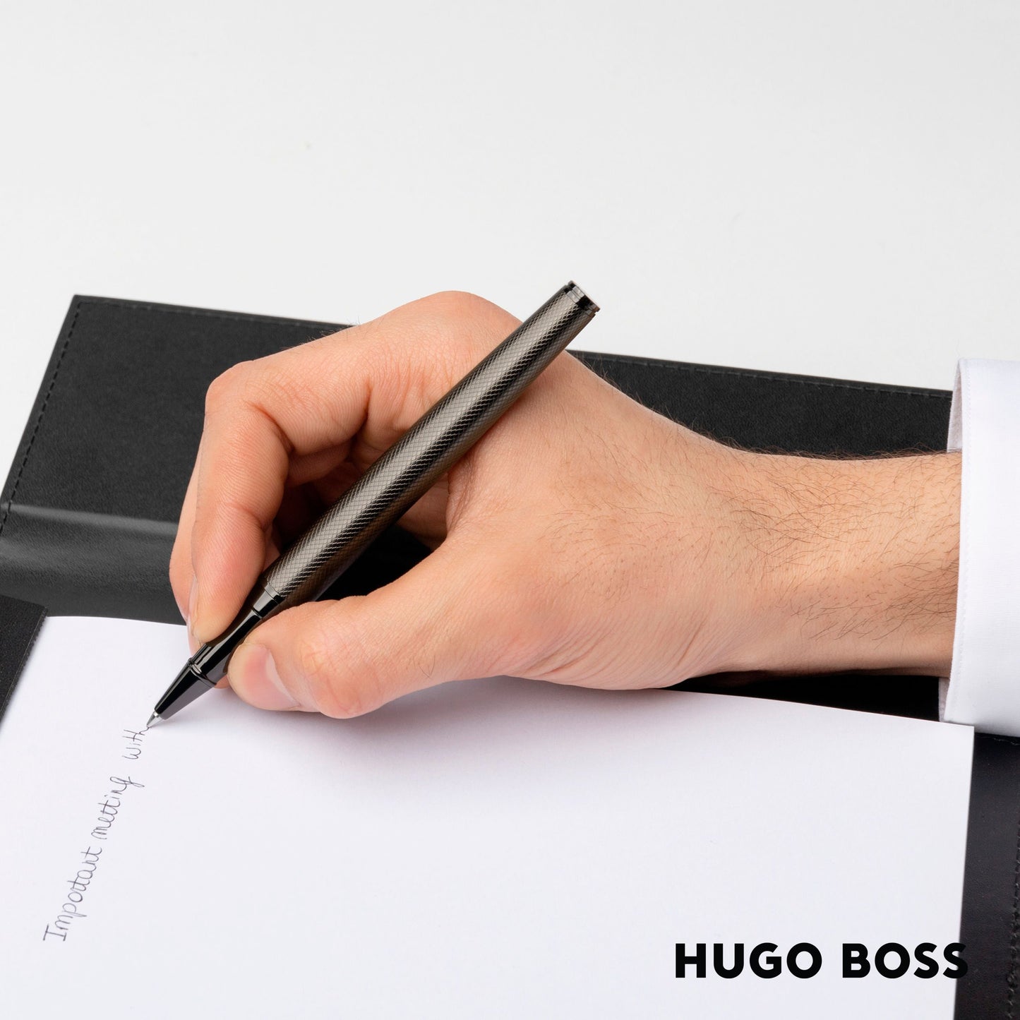 Hugo Boss Pen Rollerball Loop Diamond Gun (HSW3675D)
