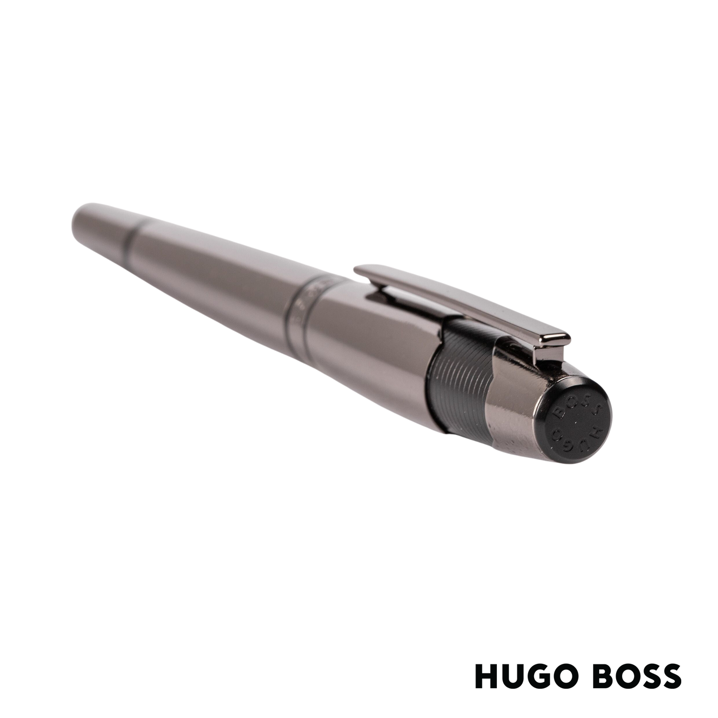 Hugo Boss Pen Chevron Black Fountain  (HSS2522D)