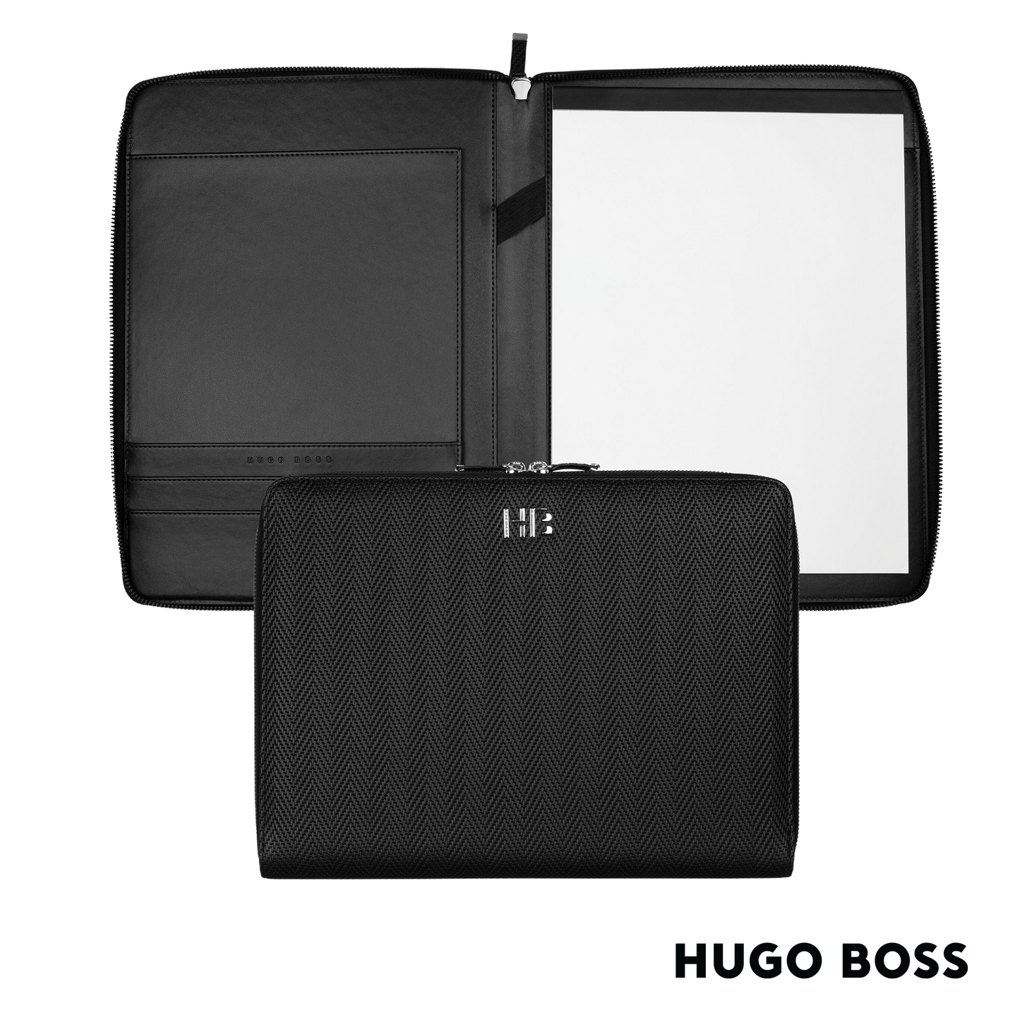 Hugo Boss Conference A4 Folder Herringbone (HTA106A)