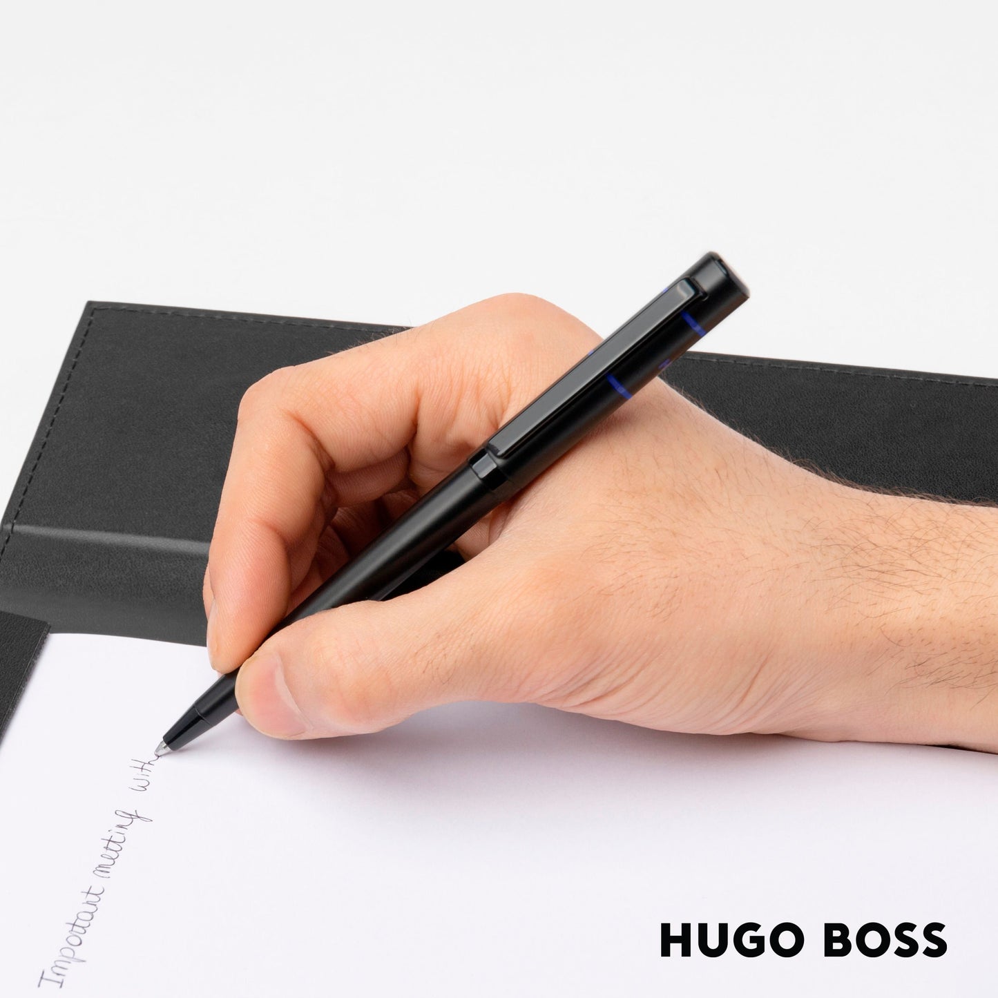 Hugo Boss Pen Ribbon Matrix Blue Ballpoint (HSC2414L)