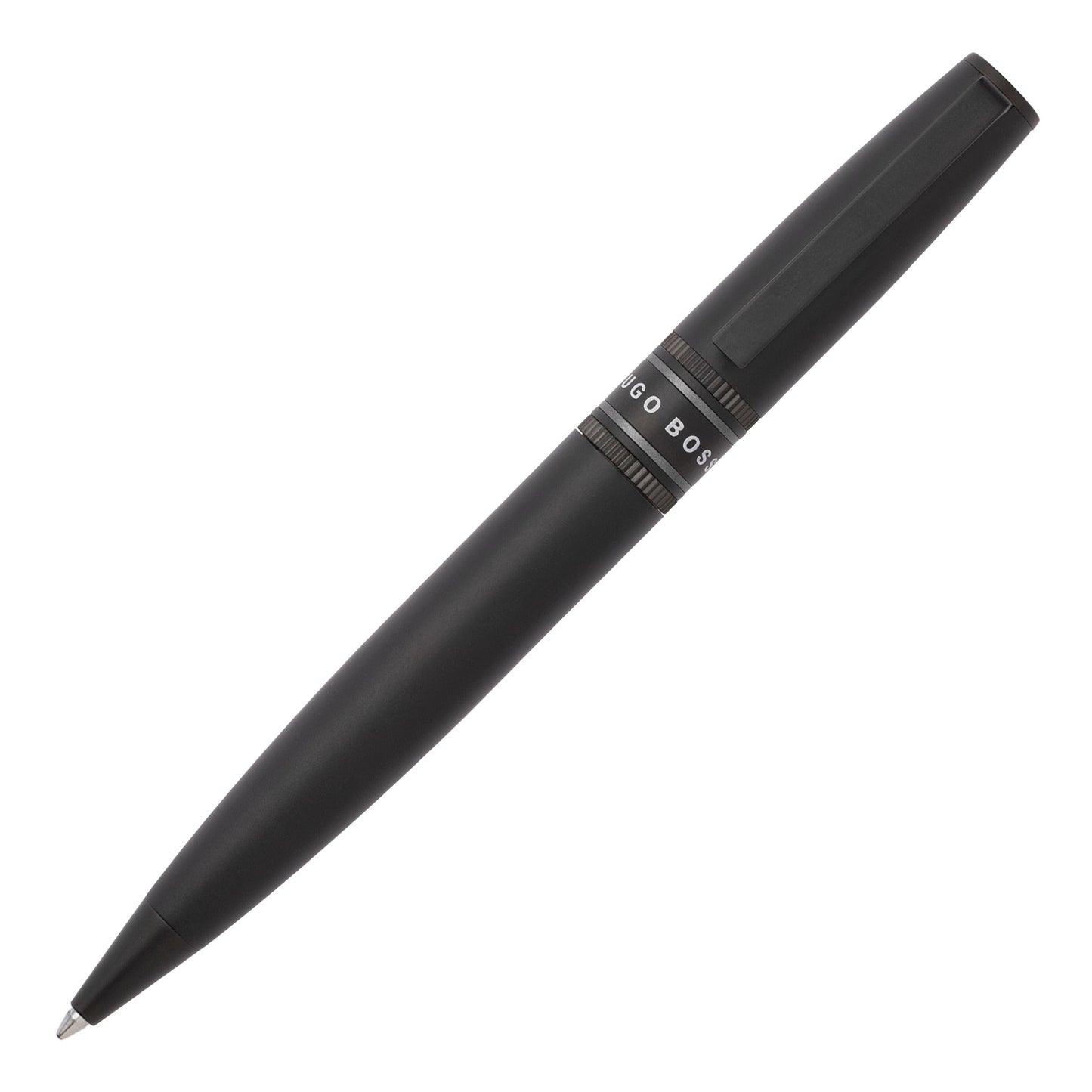 Hugo Boss Pen Set Illusion Gear Black A5 Folder & Illusion Gear Black (HPBM212A)