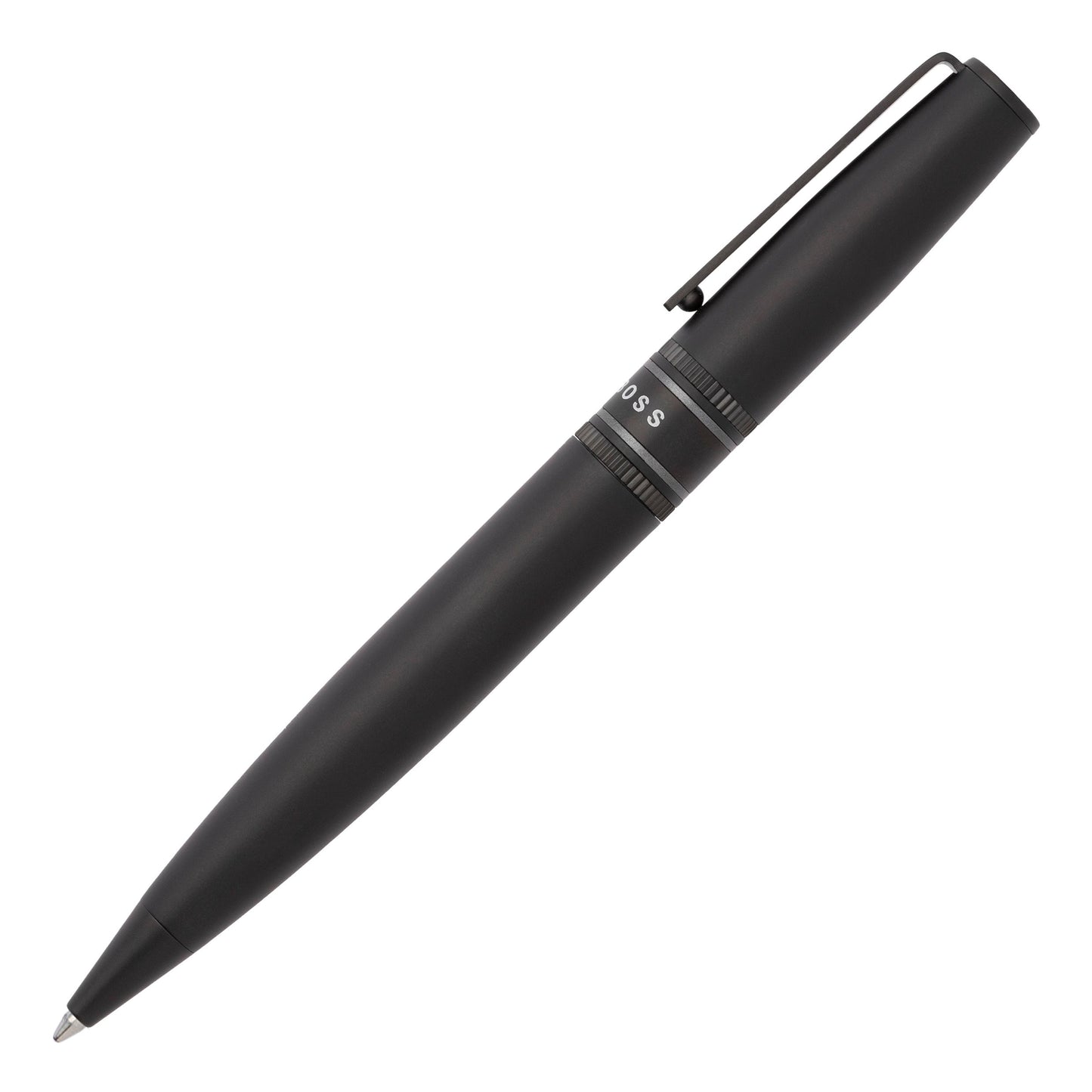 Hugo Boss Pen Set Illusion Gear Black A5 Folder & Illusion Gear Black (HPBM212A)