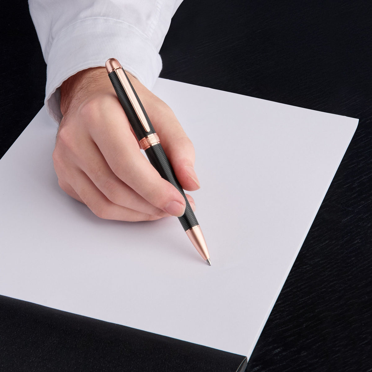 Cerruti 1881 Ballpoint pen Holborn Black & Rosegold NSI5894E