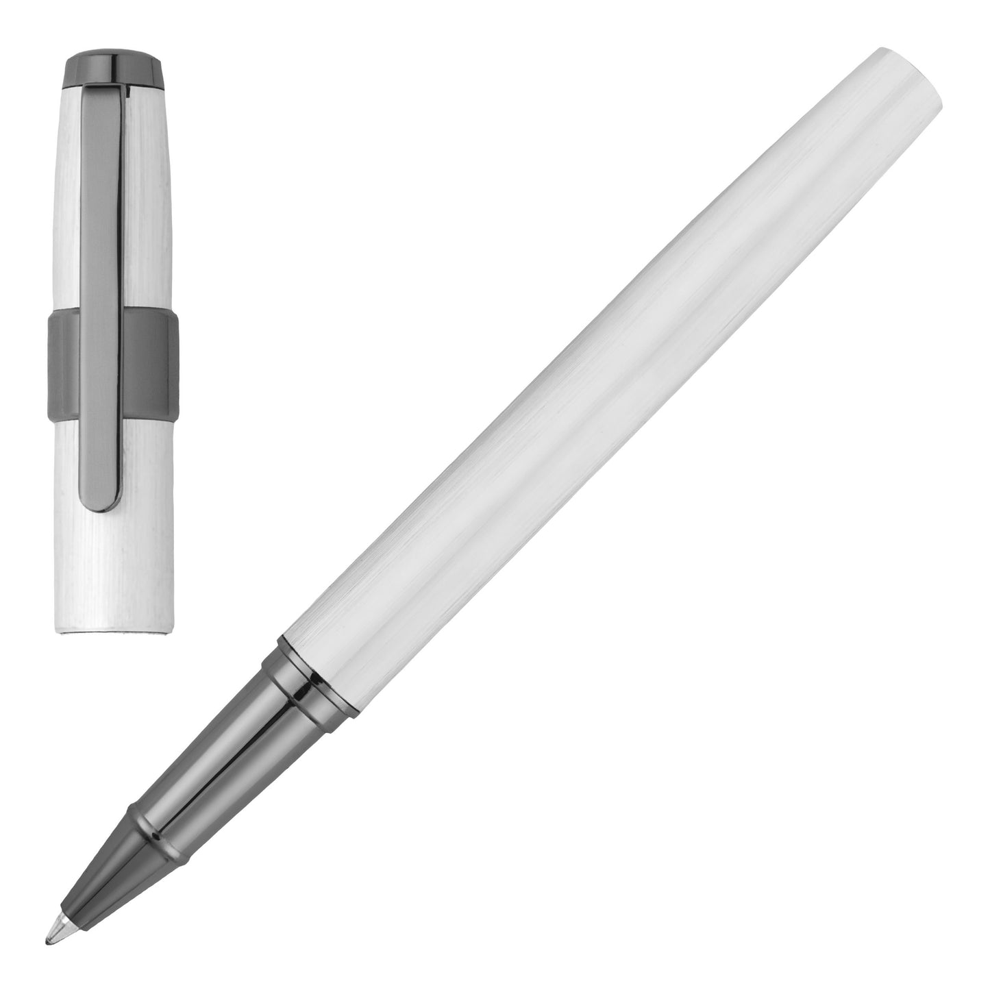 Cerruti 1881 Pen  Rollerball Block Brushed Chrome (NSW3565C)