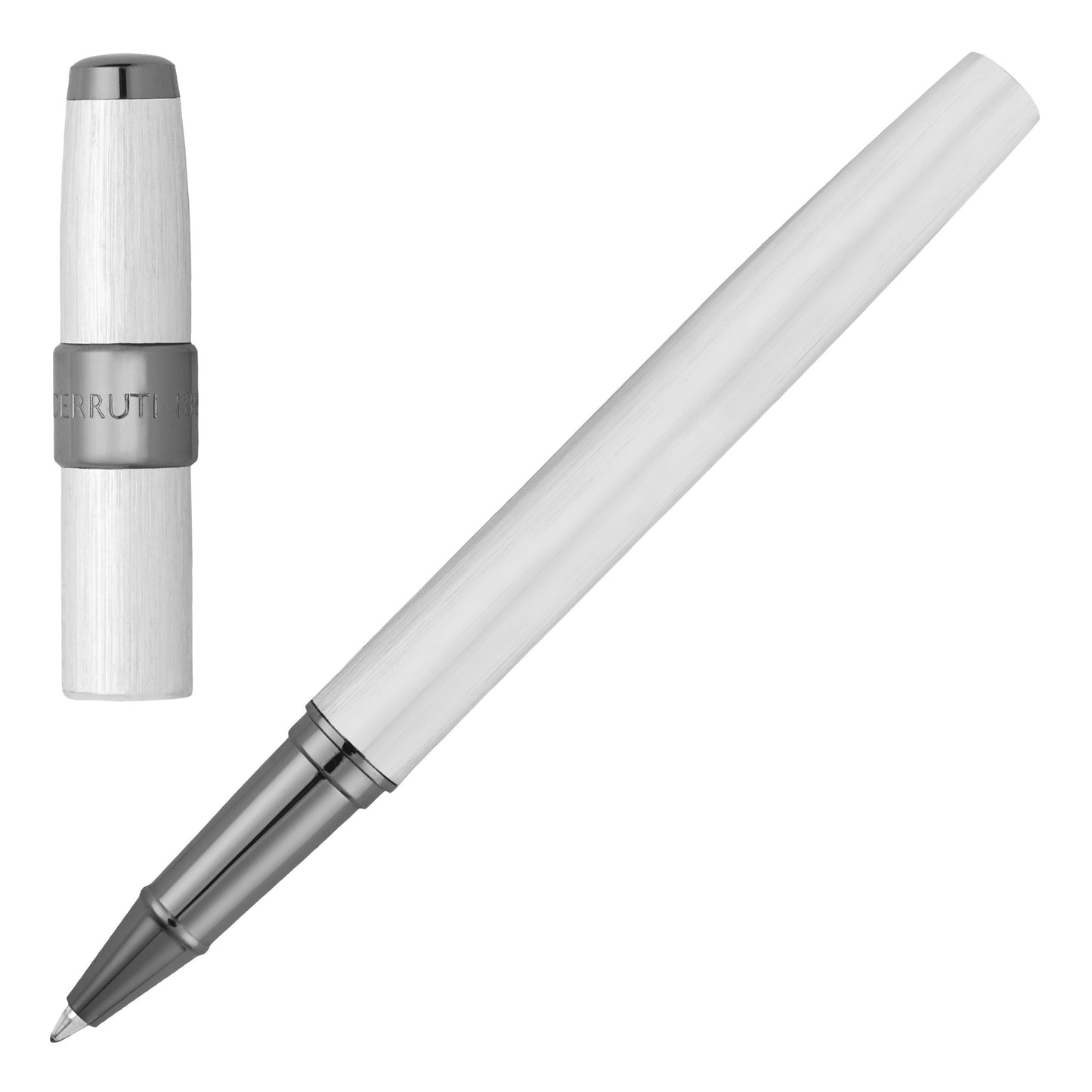Cerruti 1881 Pen  Rollerball Block Brushed Chrome (NSW3565C)